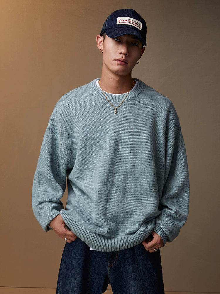 SUPERTOFU Versatile Loose Sweater Knitted Sweater