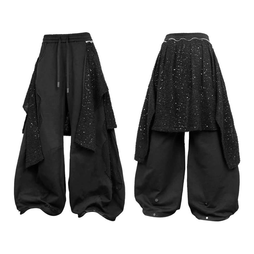 RELABEL Removable Fart Curtain Casual Sweatpants