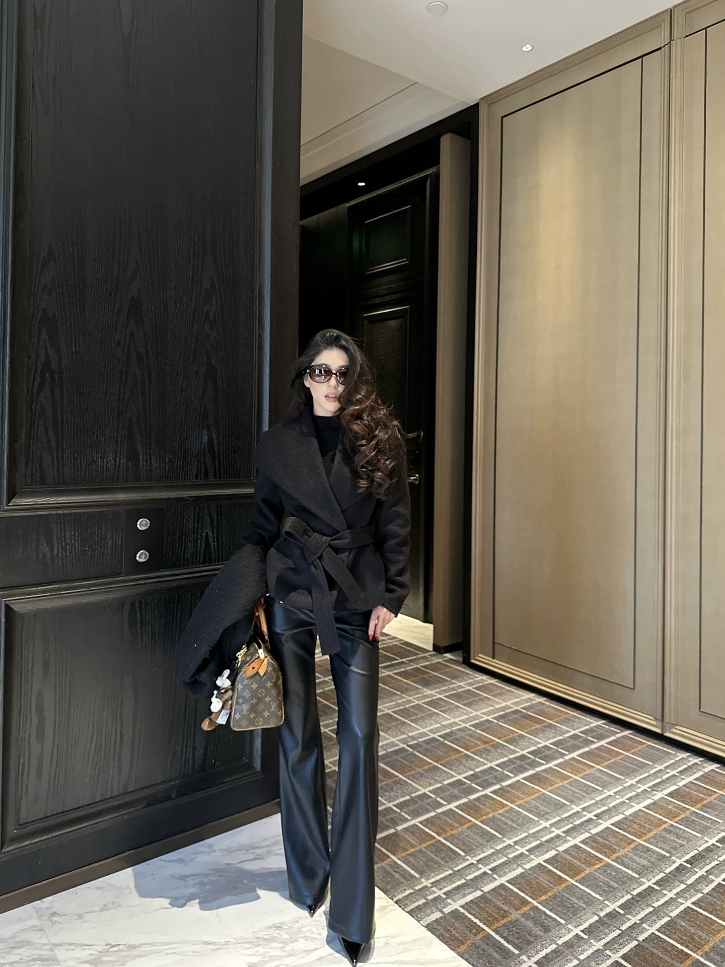 LLROGE Slim Lapel Woolen Jacket