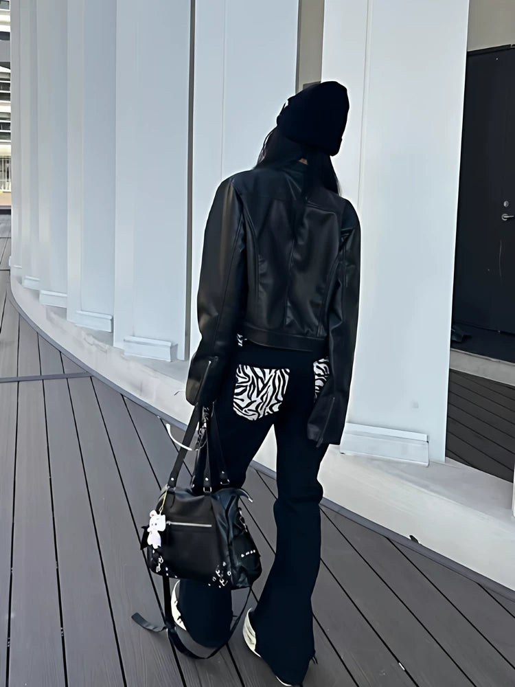 DETW 25AW * Hediboy zebra stitching double trousers