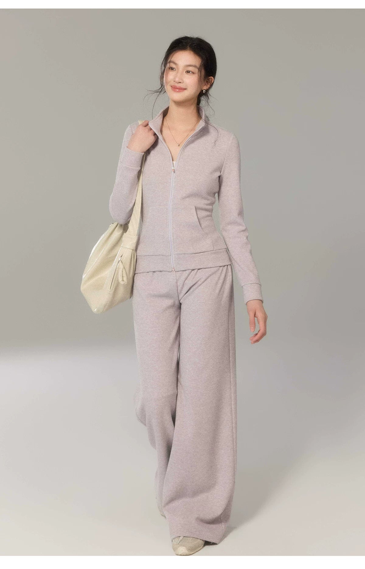 TYANG Stand-up Collar Sports and Leisure Slim Suit