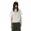 A PUEE Vintage Striped Loose Casual Tee