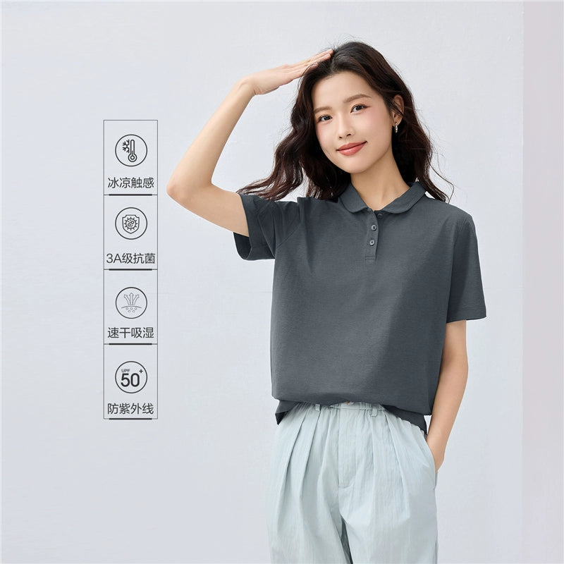 Giordano Antibacterial Cool Doll Collar Tee