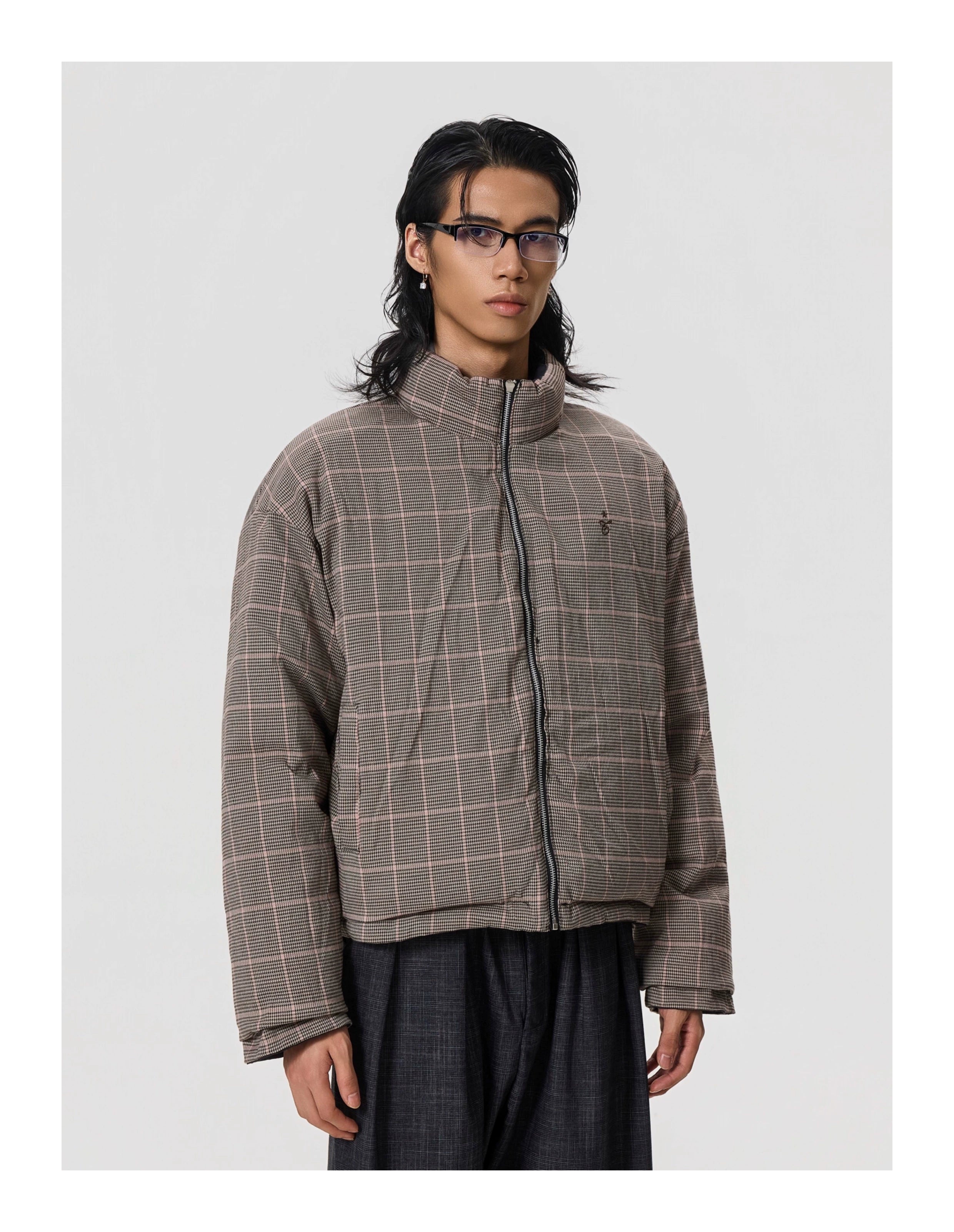 BTSG Double-sided Wear Stand-up Collar Thermal Cotton-padded Coat