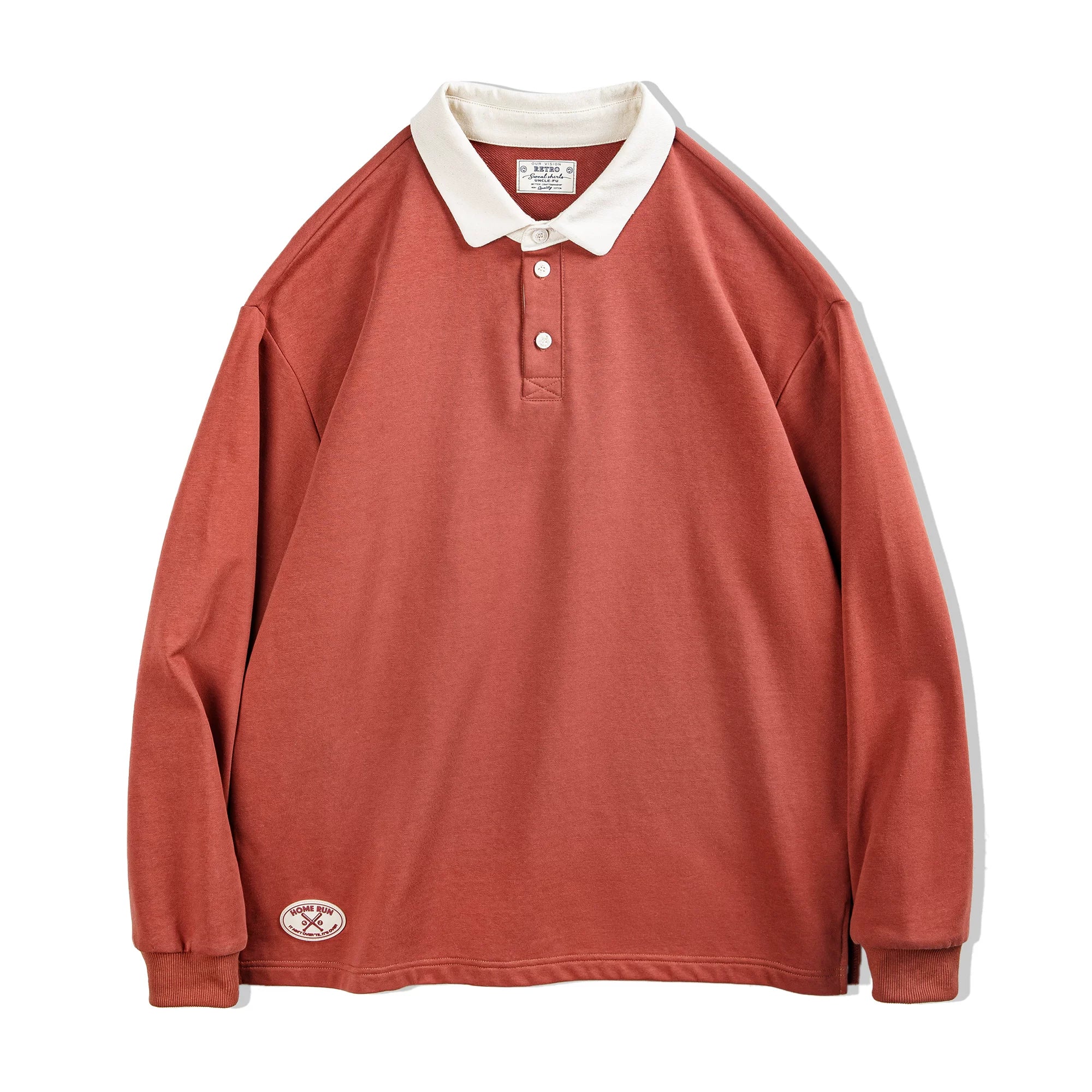 Madden retro knitted college style polo shirt