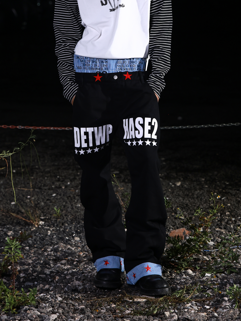 DETW Double Waist Scimitar Stacked Jeans