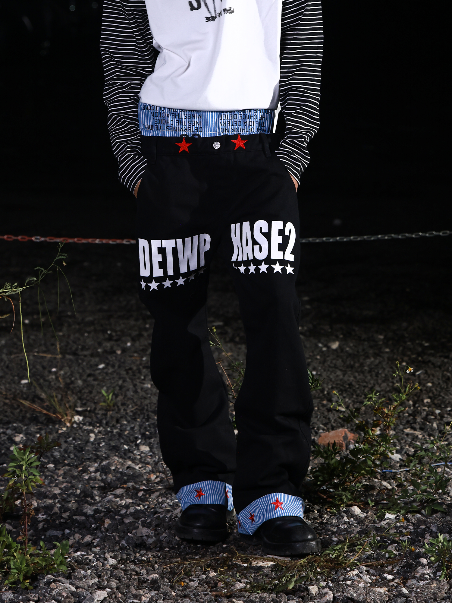 DETW Double Waist Scimitar Stacked Jeans