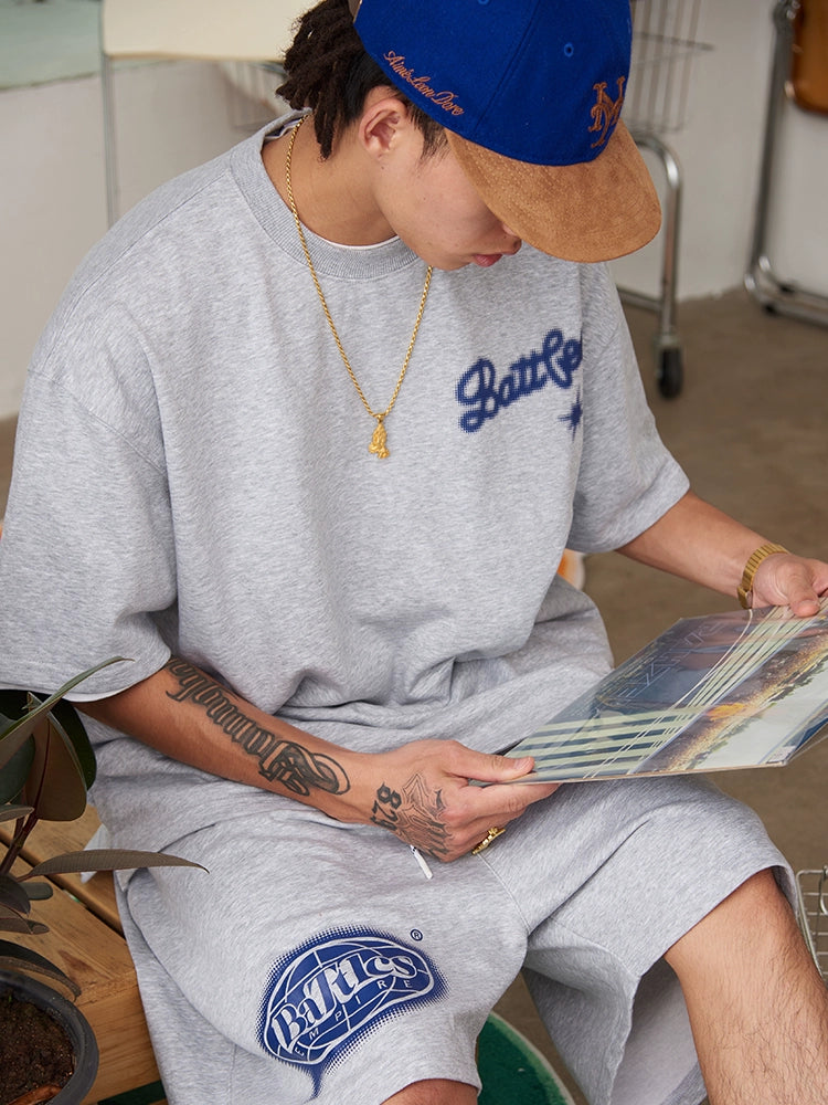 Battles Terry Print Suit Shorts