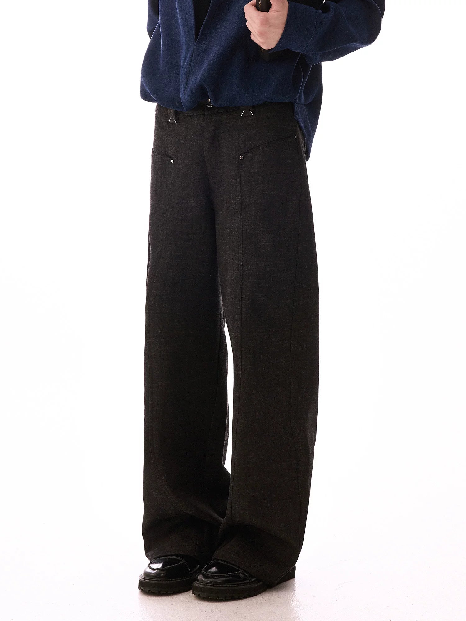 CHOR Straight Versatile Loose Wide Leg Jeans