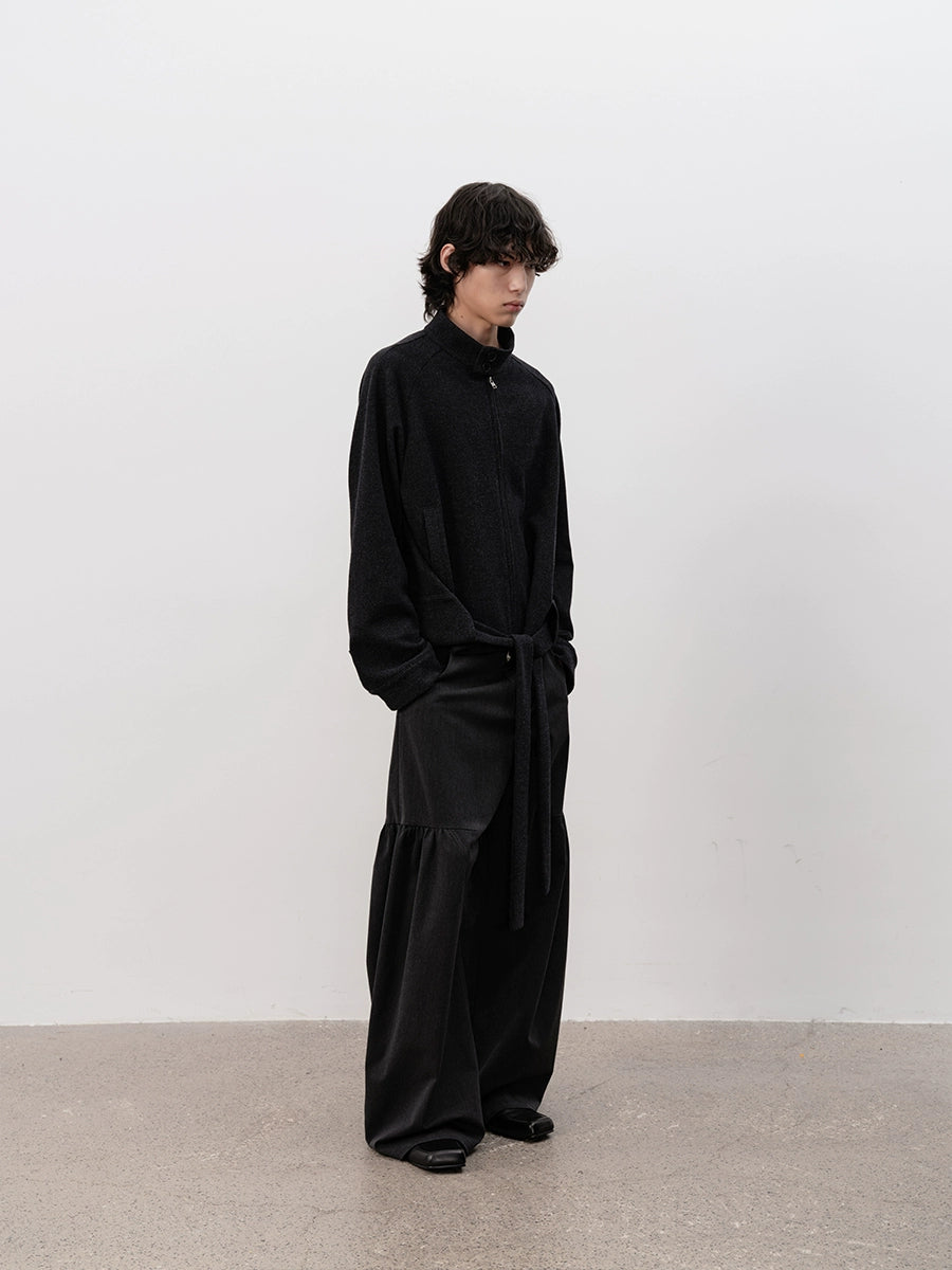 JCAESAR Strap-on Shoulder Harrington Jacket