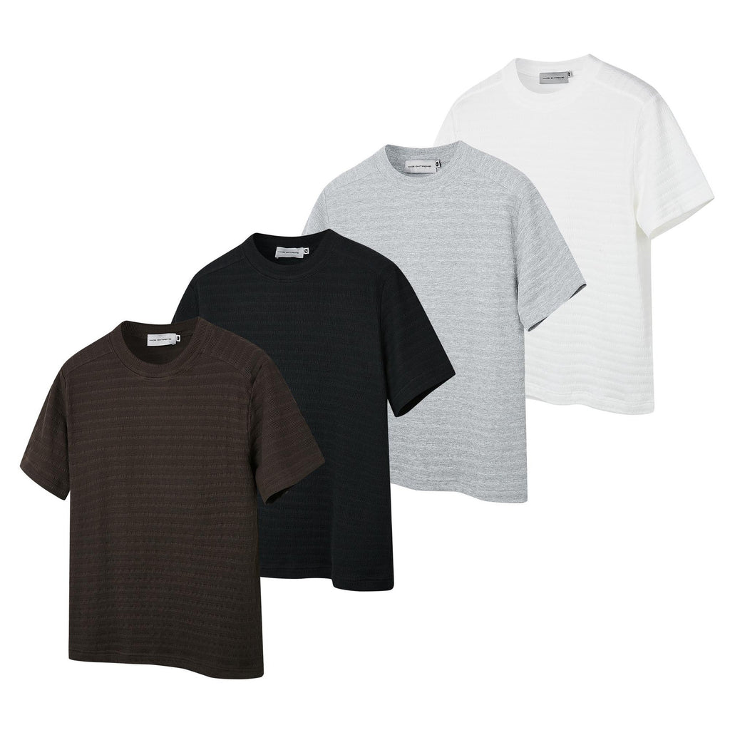 ”Clearance"MADEEXTREME static luxury blend jacquard crew neck tee