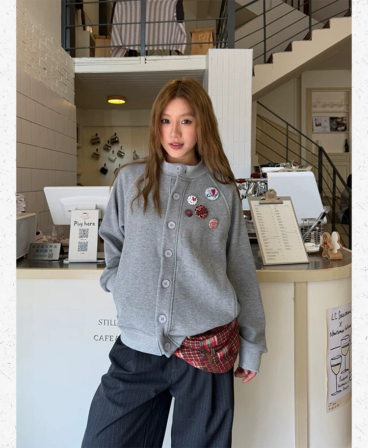 CCYE Waffle Badge Fleece Jacket