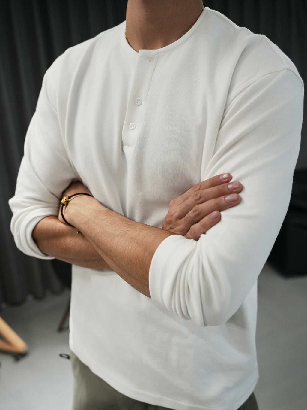 GTAL Henry Collar Is Warm with Versatile Long Sleeves