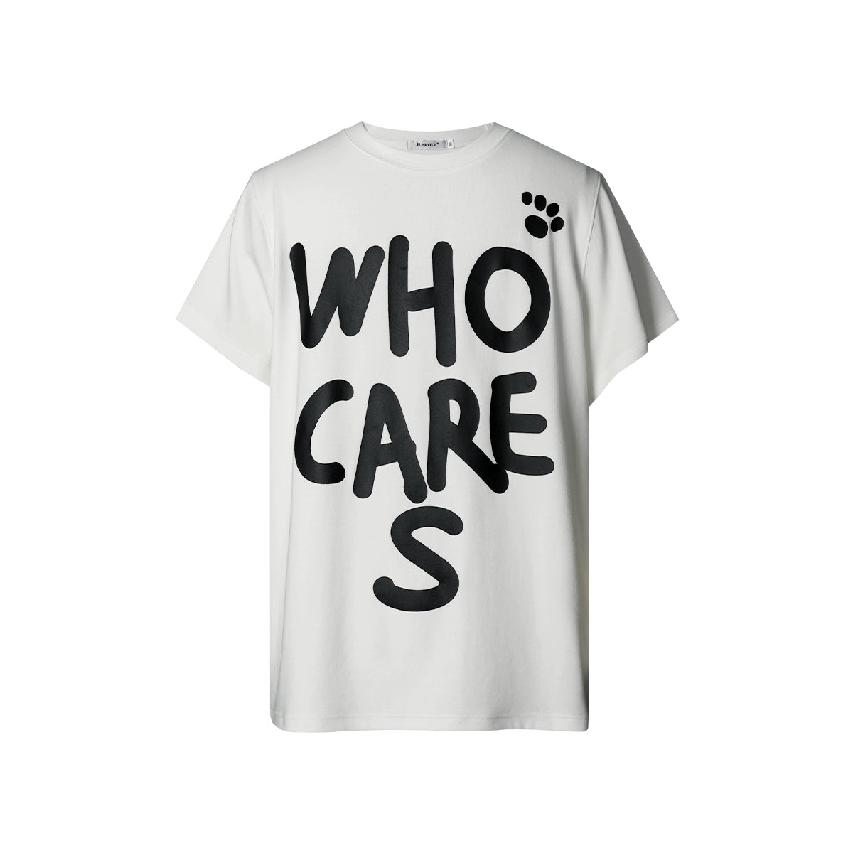 FUNKYFUN Alphabet Hand-drawn Font Printed Tee