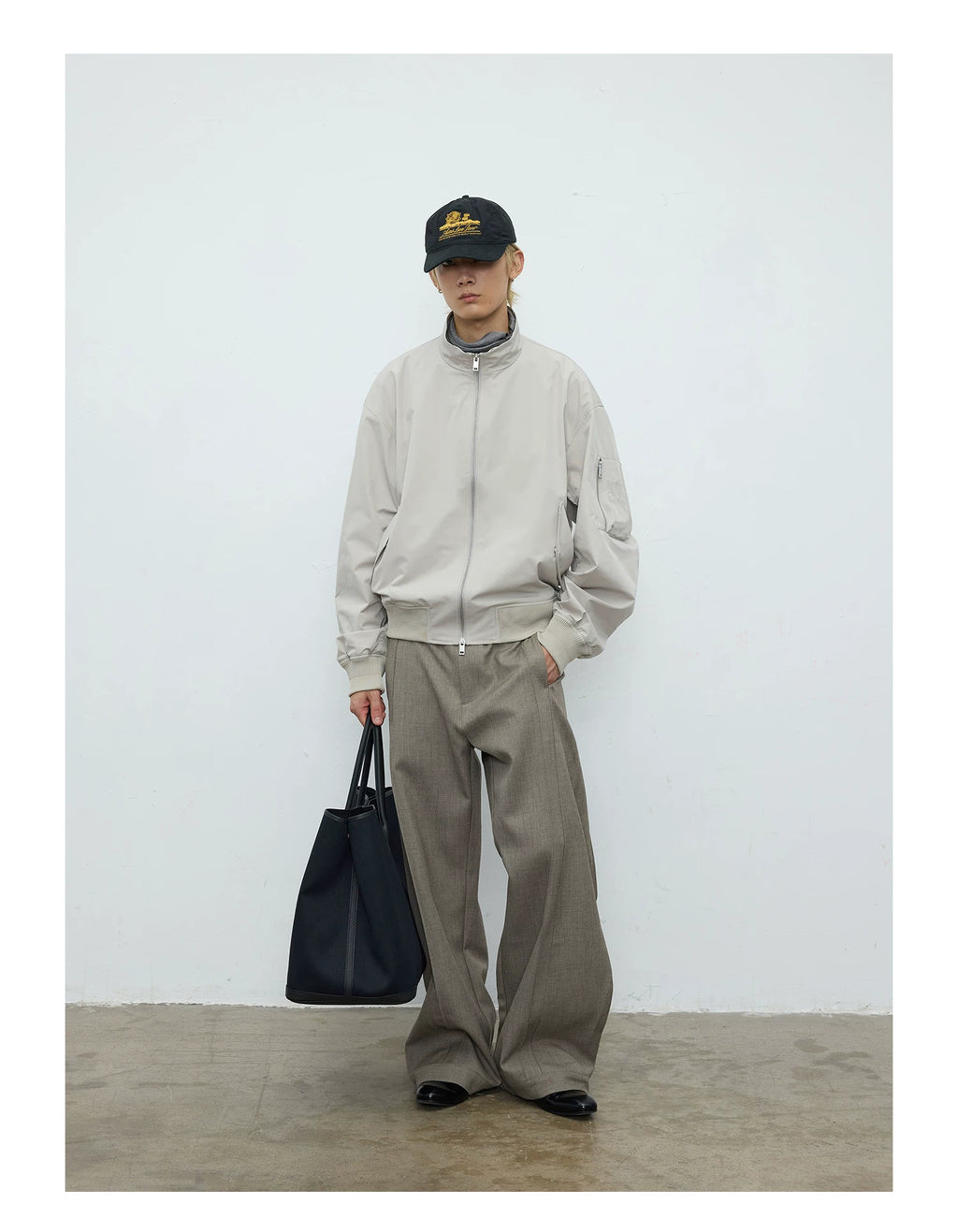 TERRAINCOGNITA Pinch Pleated Silhouette Casual Versatile Trousers