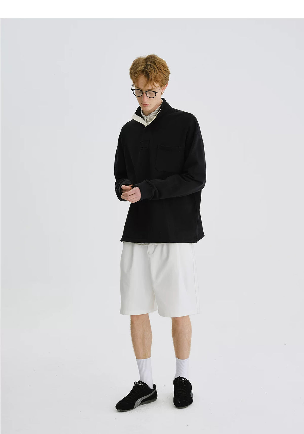 LIVINGTOWN Versatile Casual Simple Loose Shorts