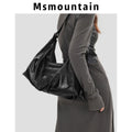 Msmountain Leather Versatile Large Capacity Tote Bag