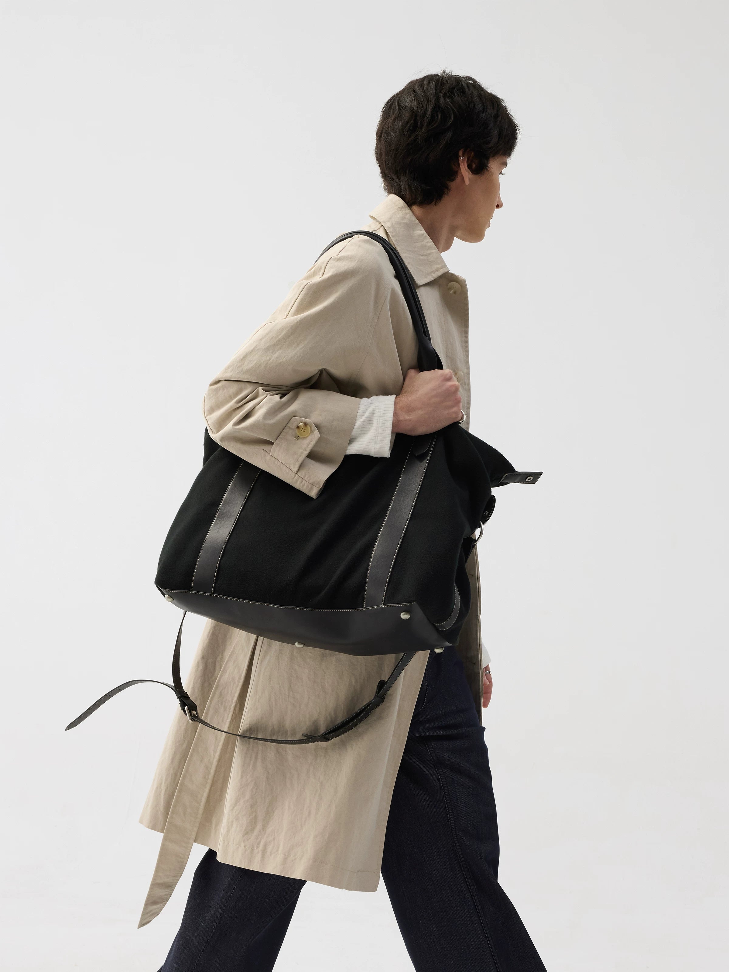 TERRAINCOGNITA Casual Suede Leather Shoulder Messenger Bag
