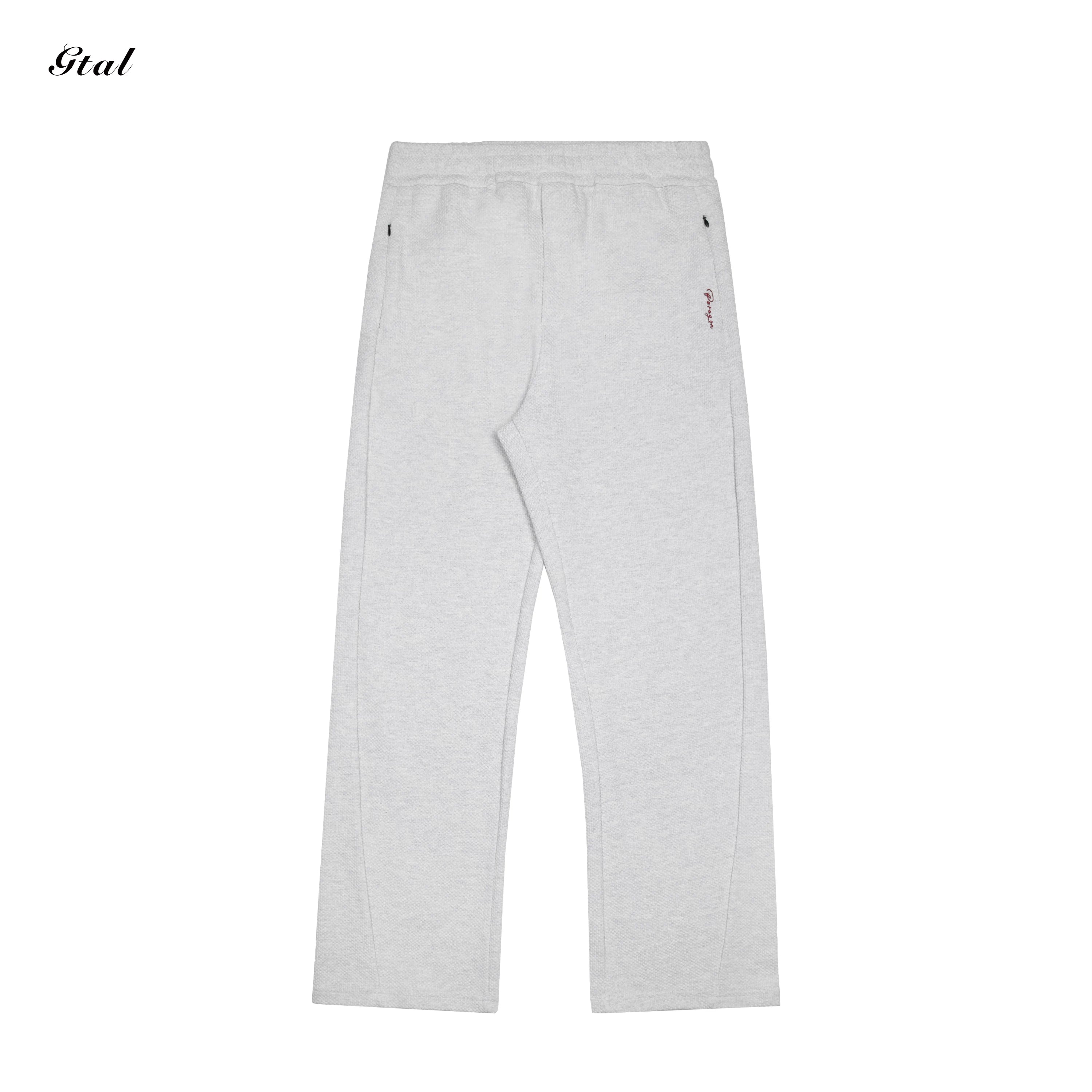 GTAL Casual Embroidered Straight Trousers
