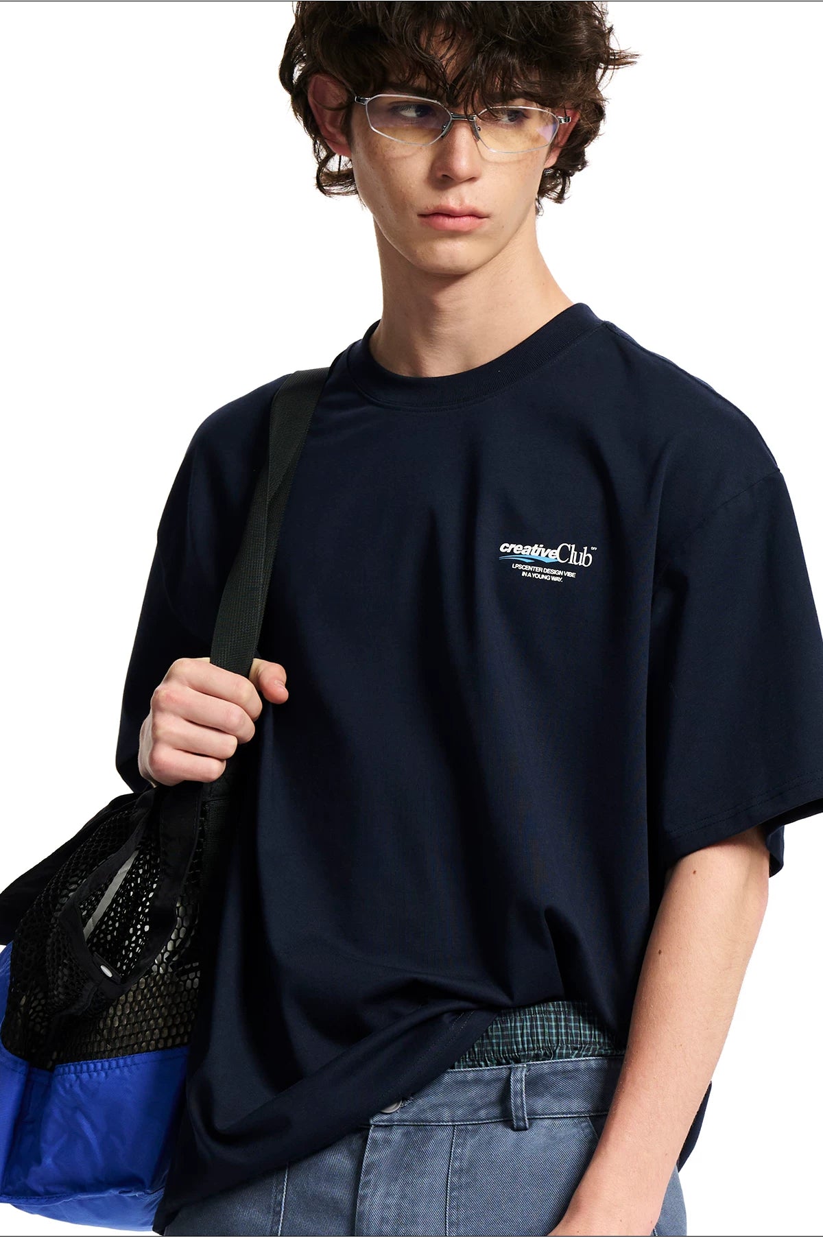 Loopsoon Vintage Color-blocking Print Casual Versatile Tee
