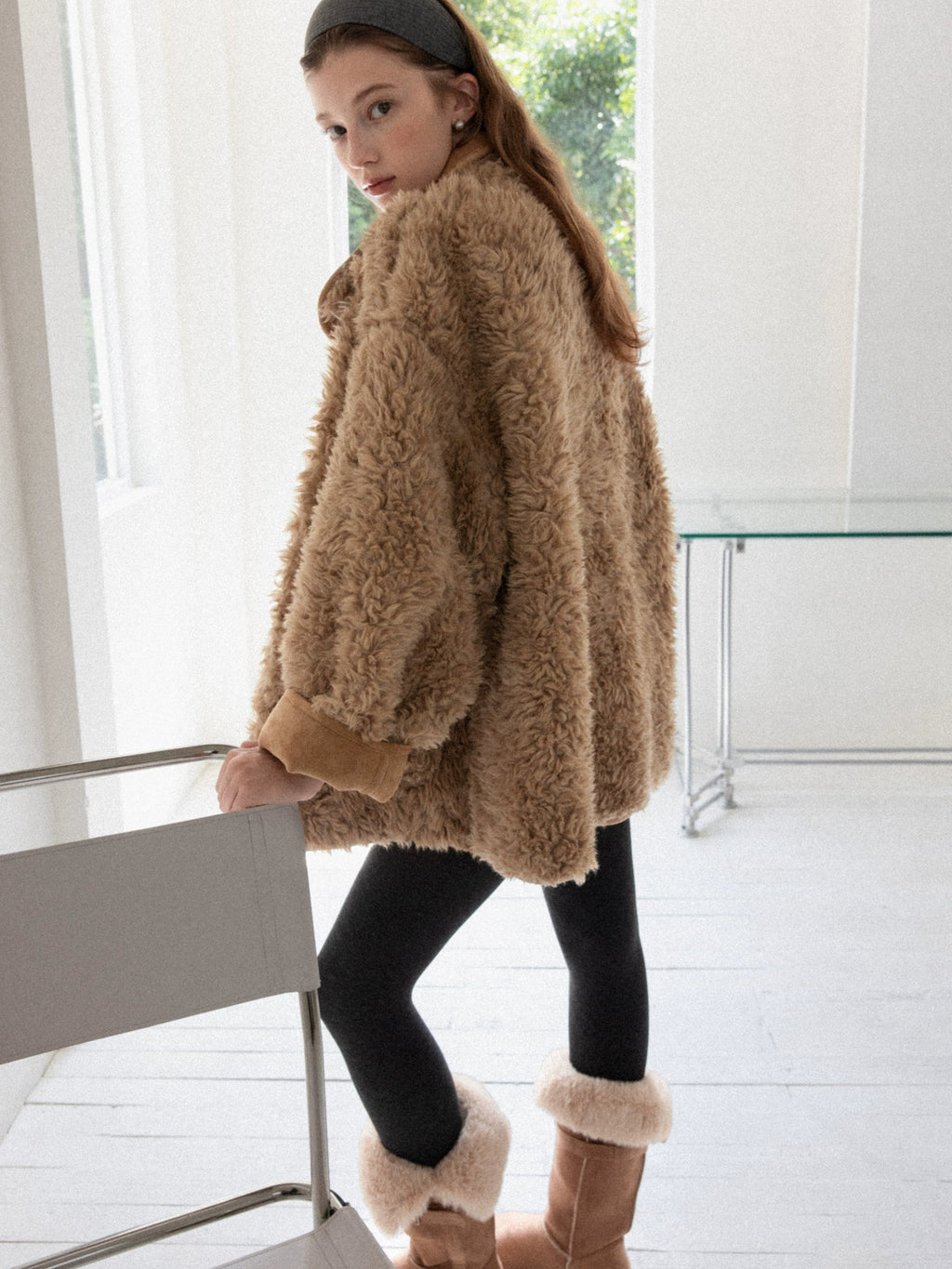 Cantonstory Korean Retro Vibe Warm Plush Jacket