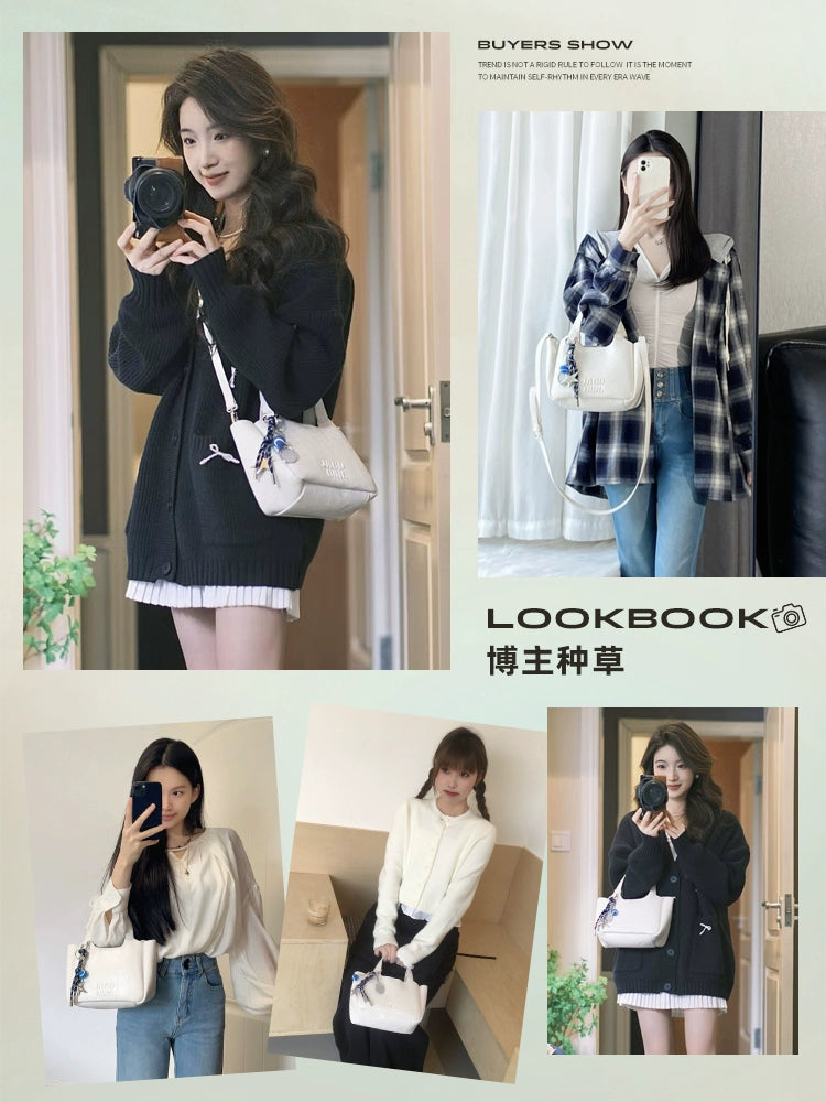 JACD Shoulder Crossbody Handbag Bucket Bag