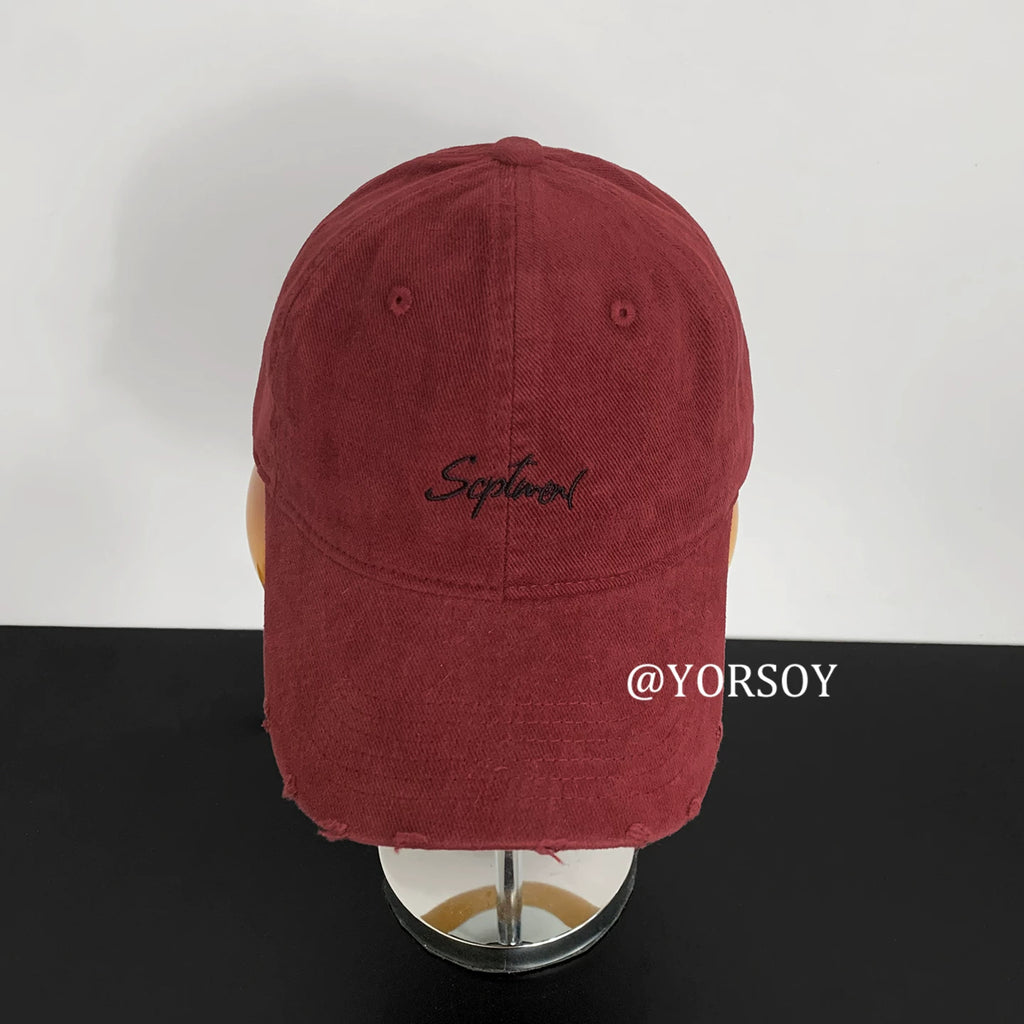 YORSOY Retro Old Ripped Baseball Cap