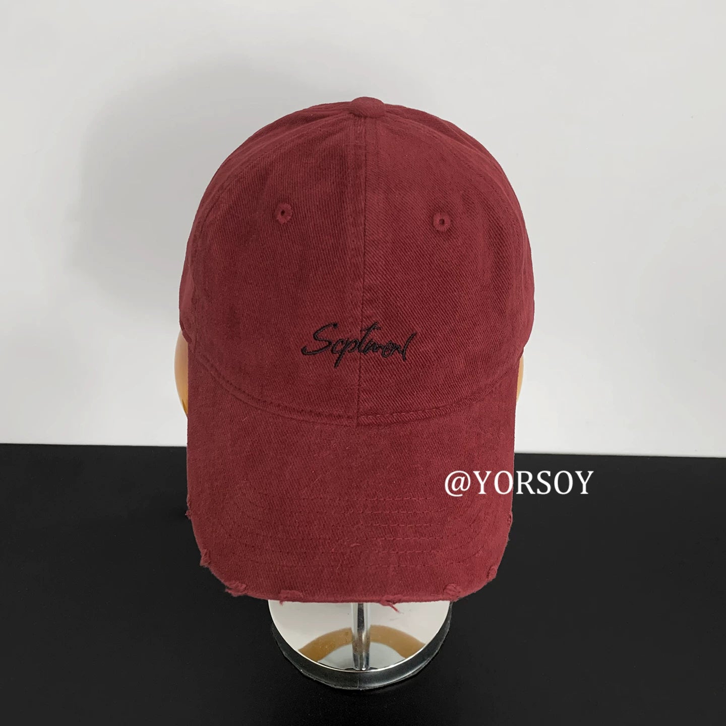 YORSOY Retro Old Ripped Baseball Cap