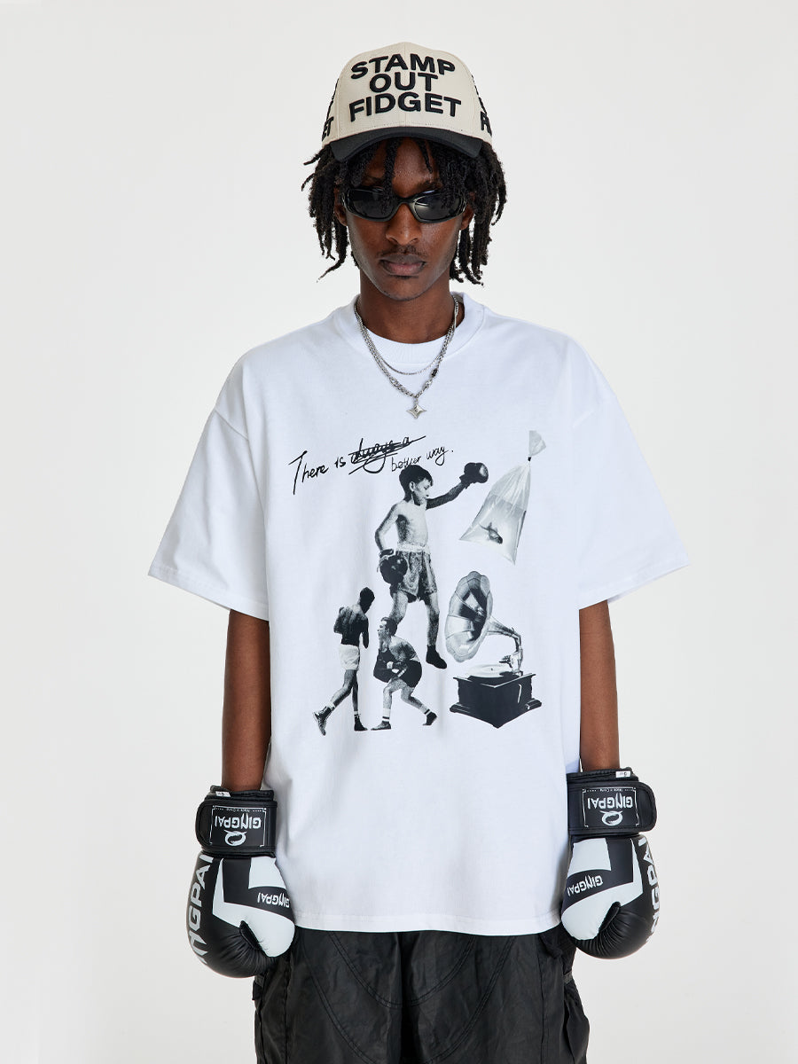 76th Human NMK Boxing Boy Heavy 100% Cotton Tee