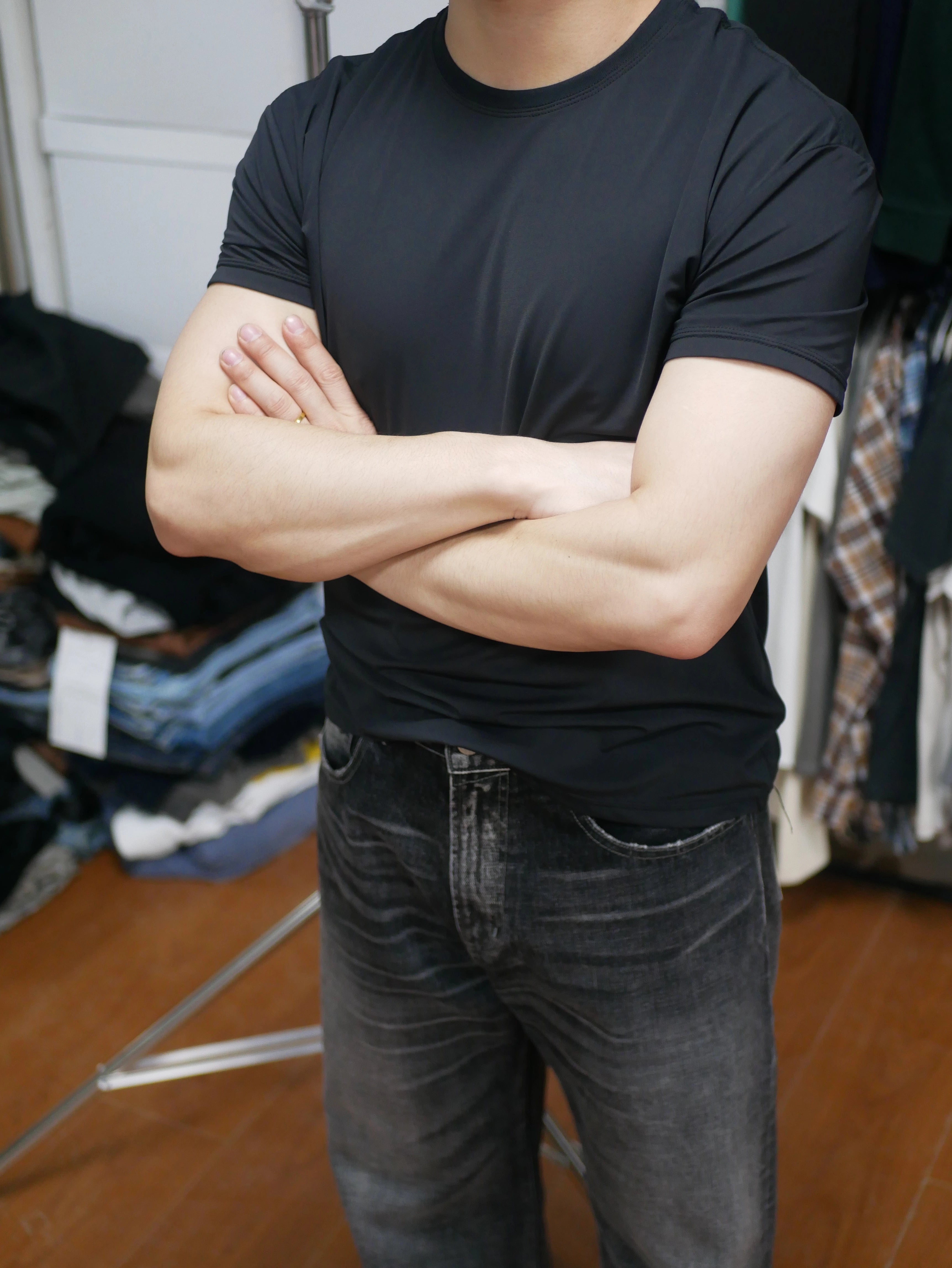 NO LOGO Ultra-thin Knitted Moisture-absorbing Quick-drying Tee