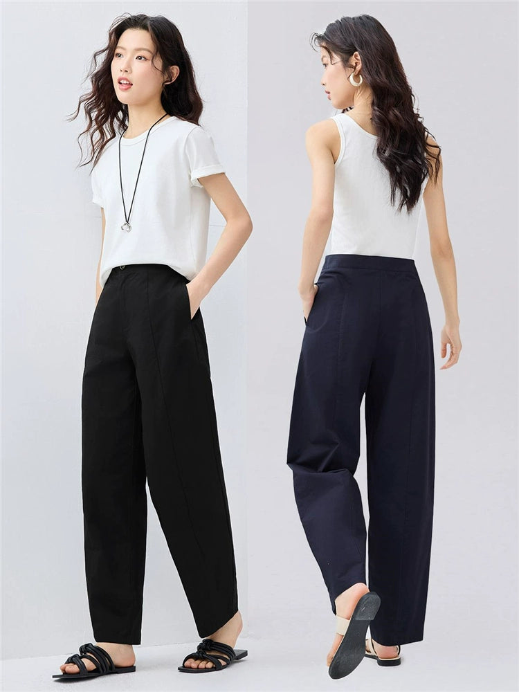 Giordano Casual Mid Waist Skinny Banana Pants