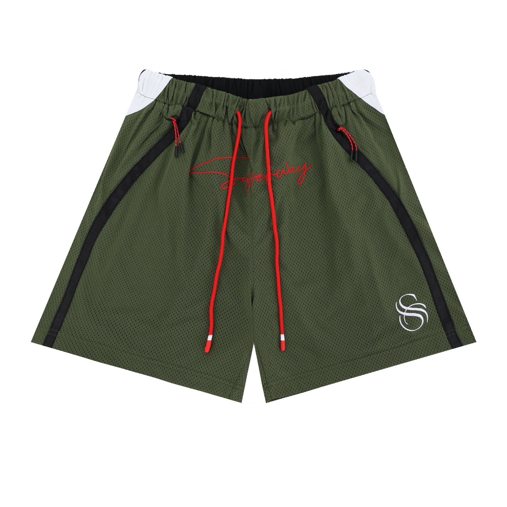 SUPER WAY Contrasting Color Splicing Casual Sweatpants