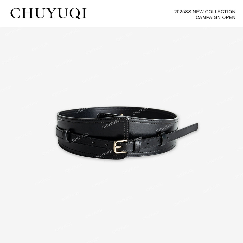 CHUYUQI Temperament Hair Leader Skirt Suit