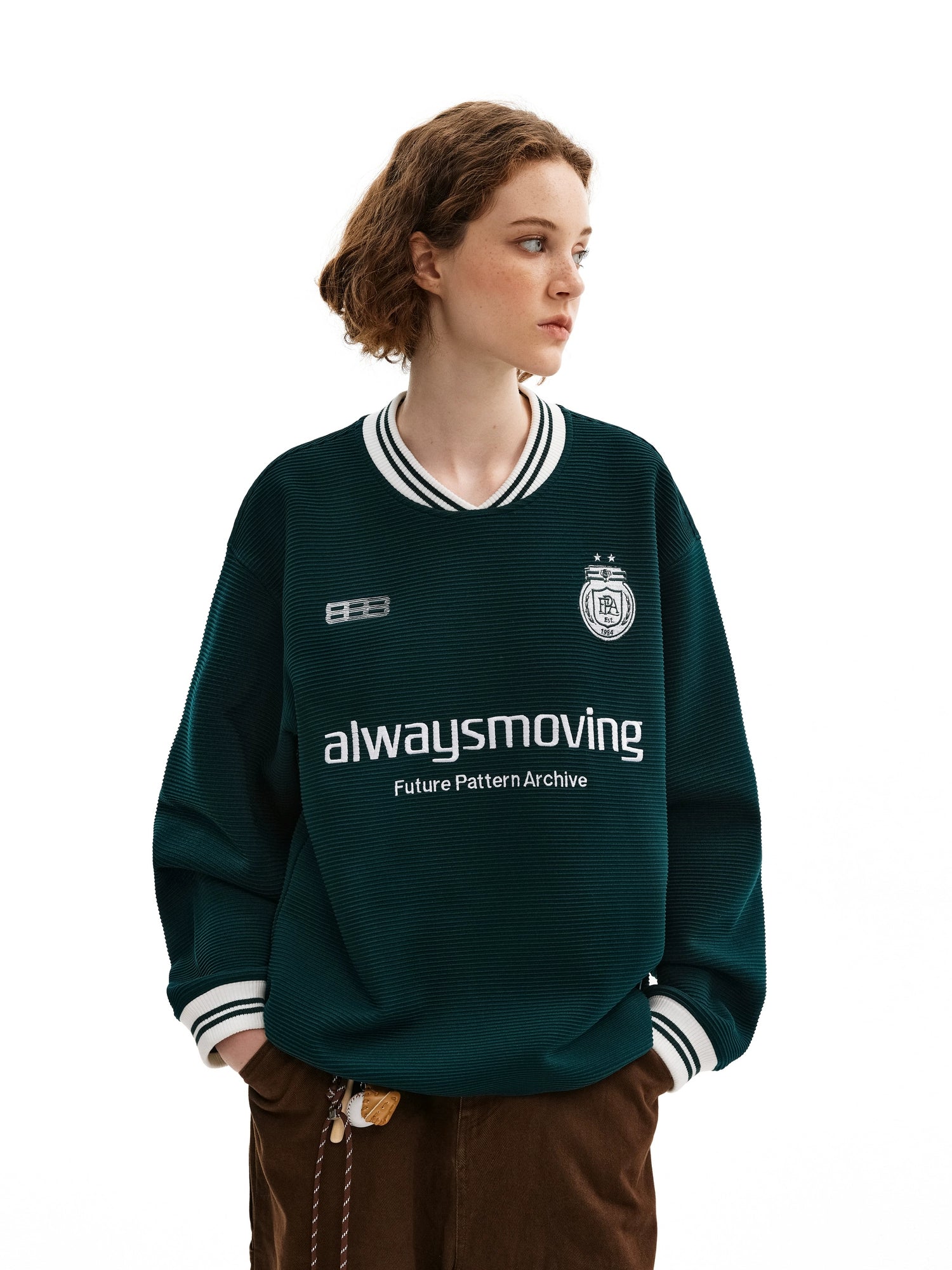 FPA Texture Loose Sports Pullover Sweater