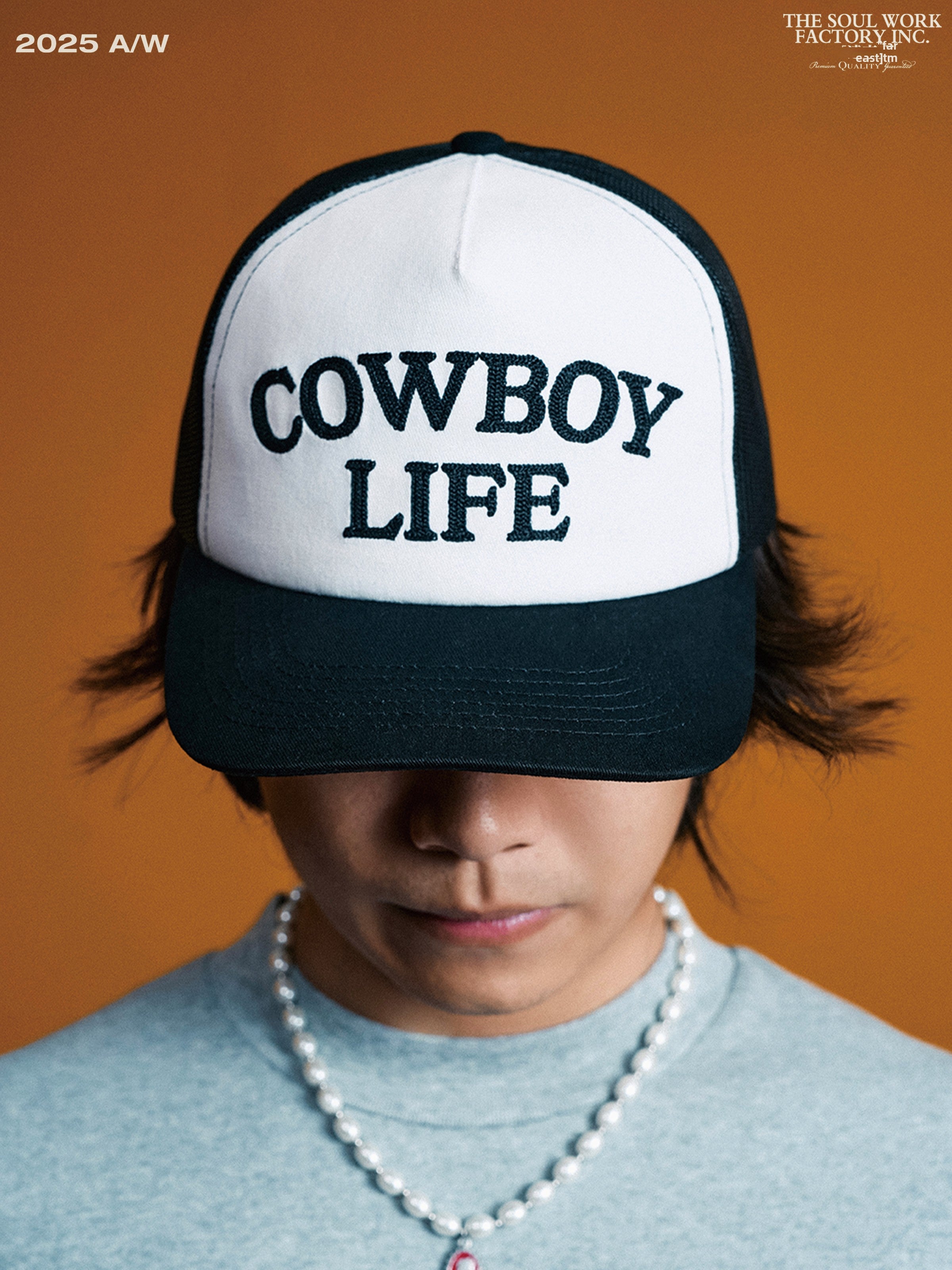 SWFI Vintage Chain Embroidered Mesh 90'S Flat-brimmed Baseball Cap