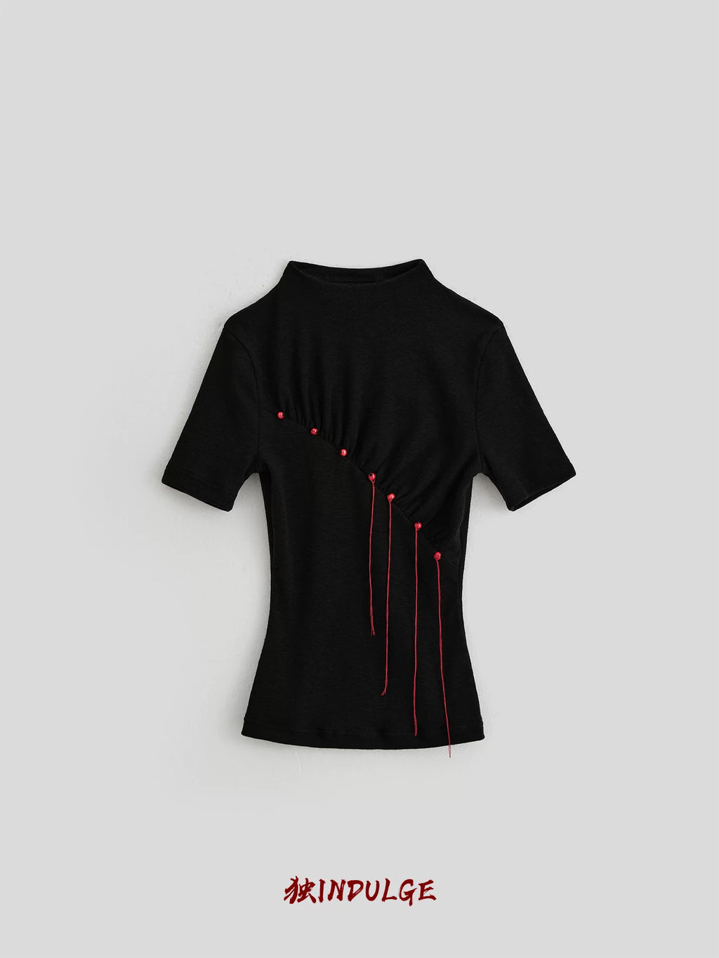 INDULGE Semi-turtleneck Slim Waist Tee