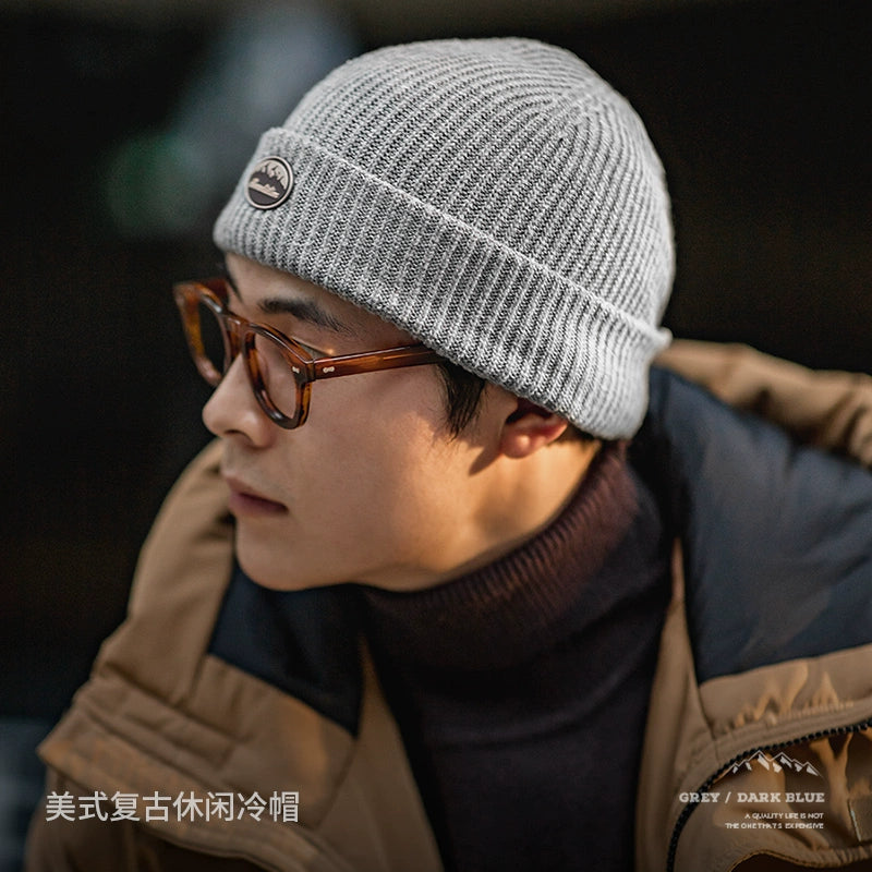 Maden Vintage Alphabet Knitted Wool Hat