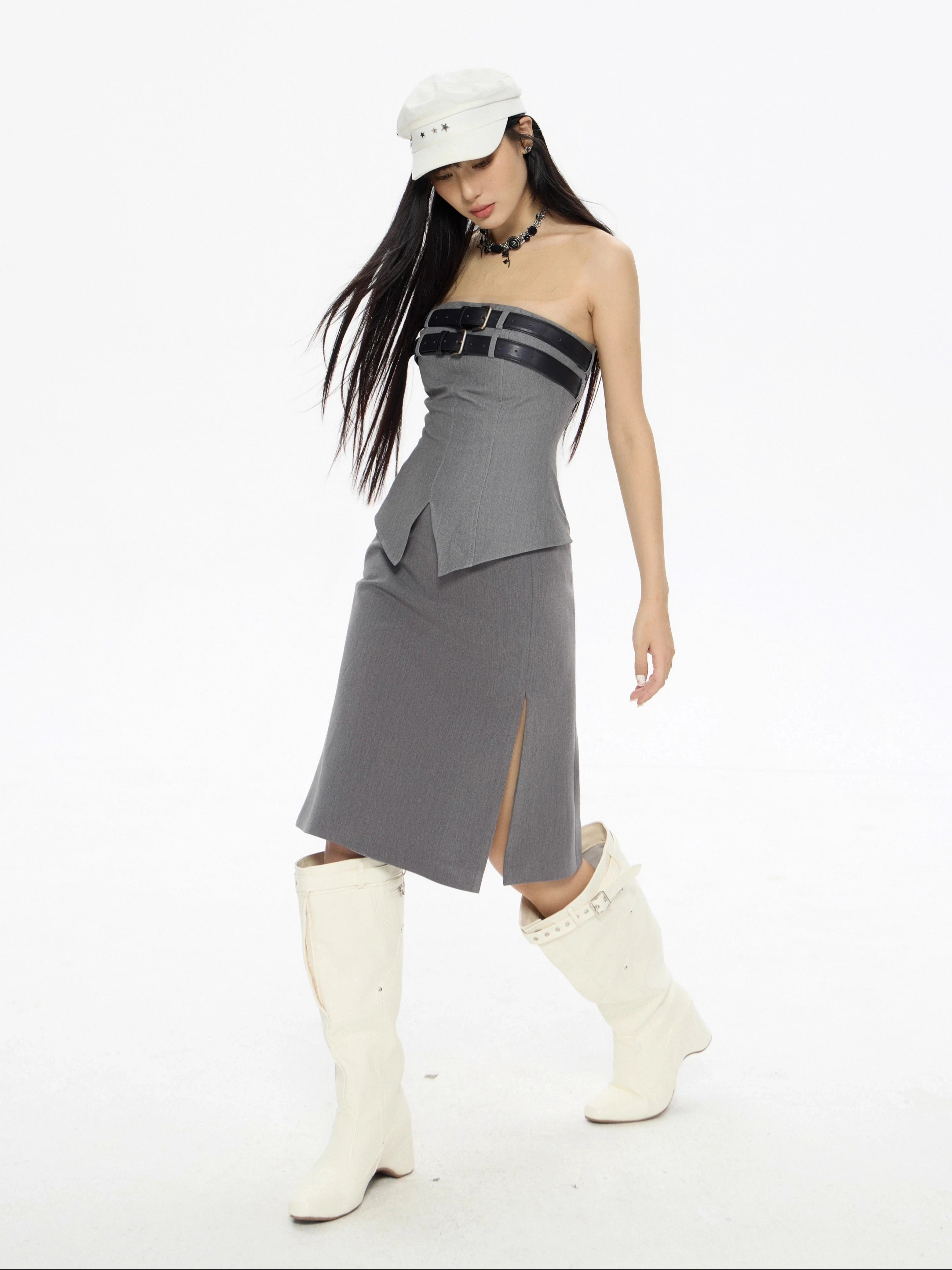 Zero Slim and Thin with Chest Pads Spice Girl Tube Top