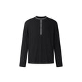 DIMC Henry Collar Button Casual Long Sleeve