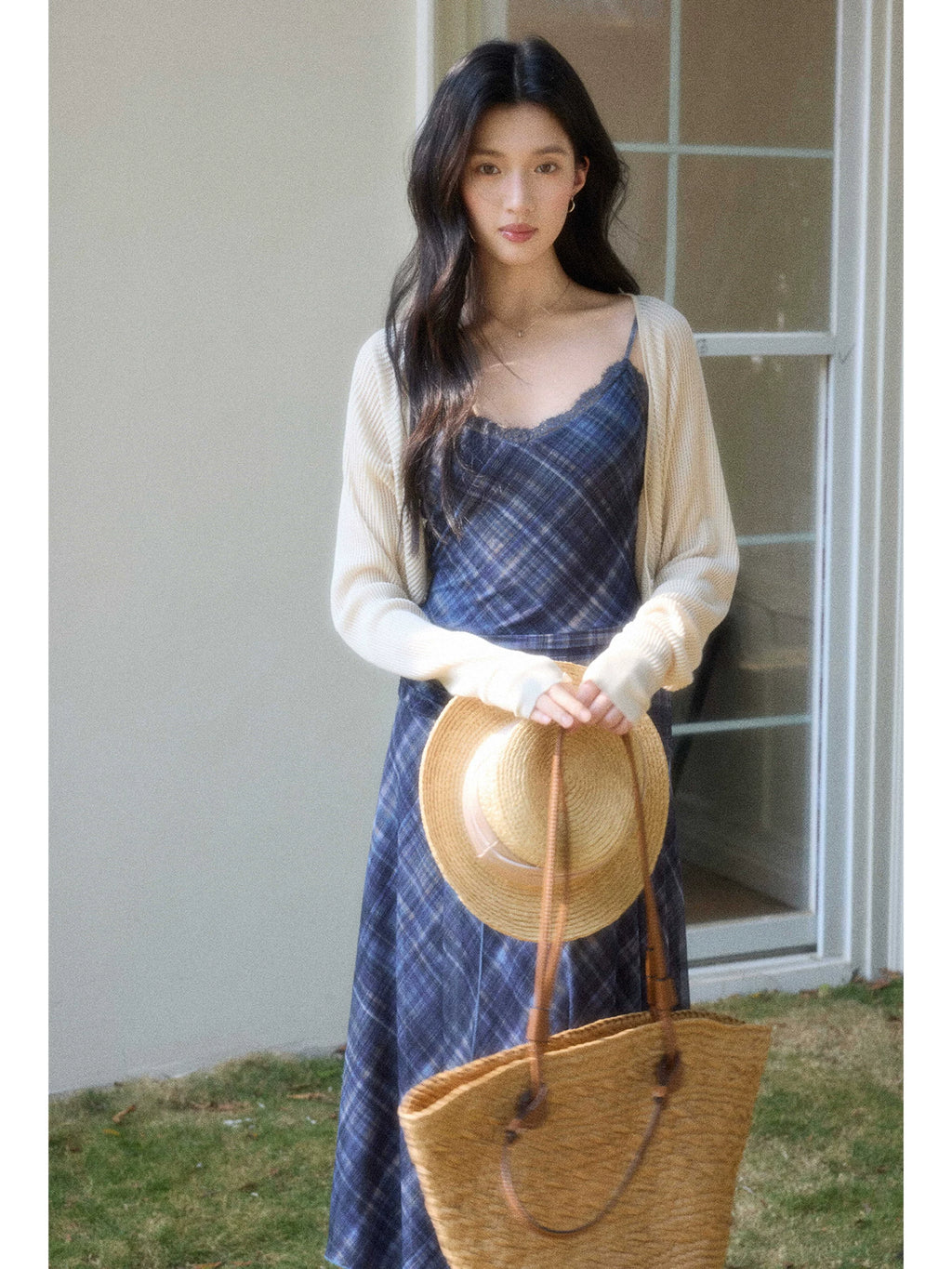 TYANG Waist Mesh Suspender Dress