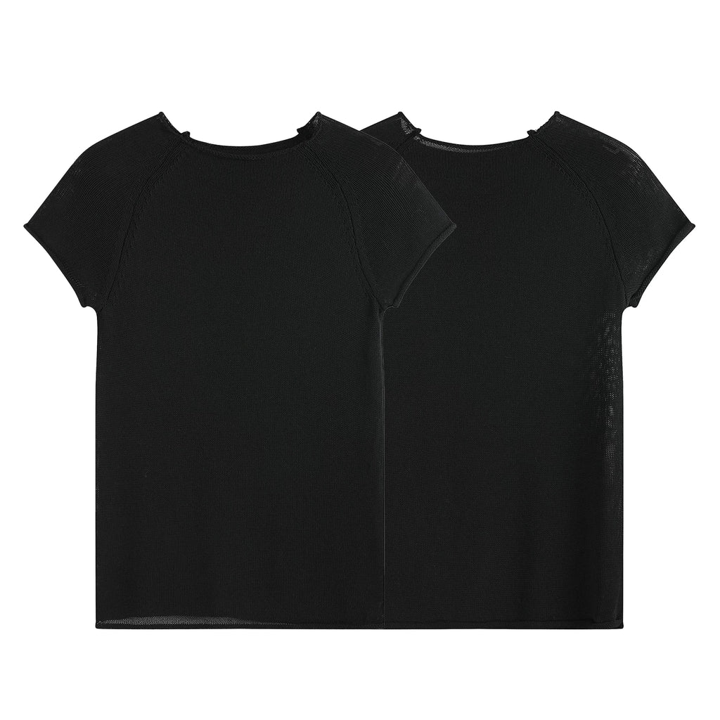 Slight Vogue Curled Lazy Textured Tee