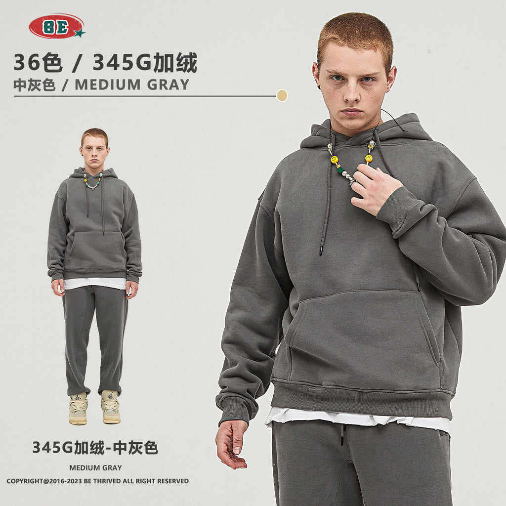*BEST SELLING* BE 345g Loose Fit fleece hoodie (17-32)