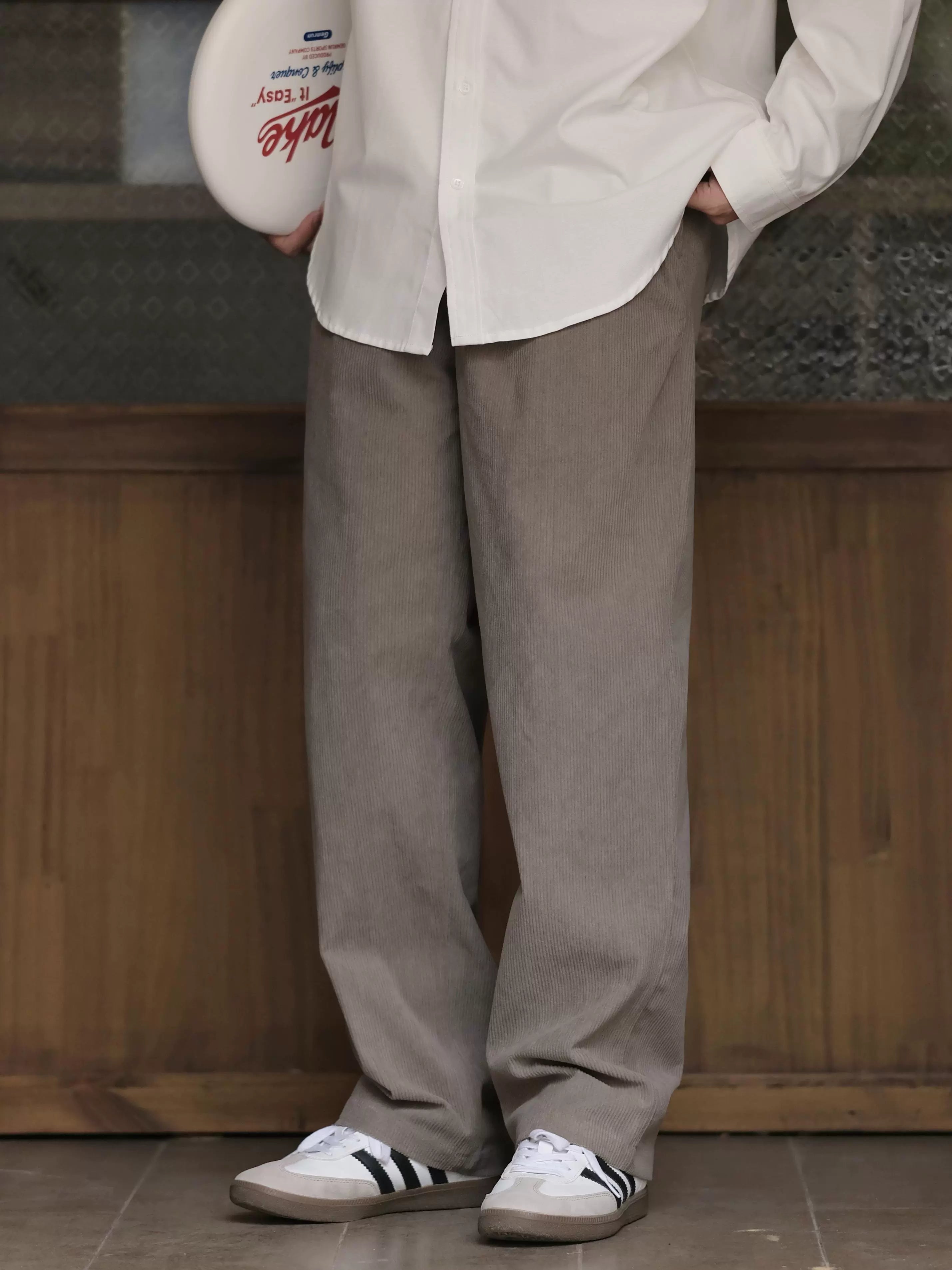 DESICCANT Corduroy Micro-cone Straight Slacks