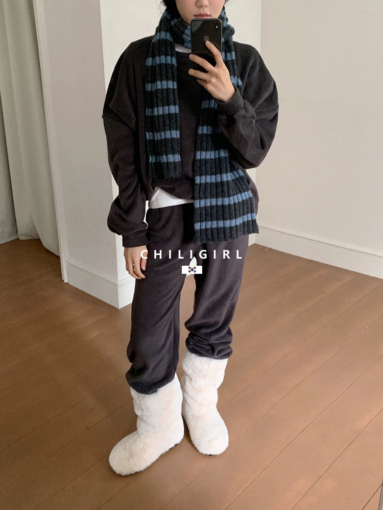 CHILIGIRL Long Fluffy Snow Boots