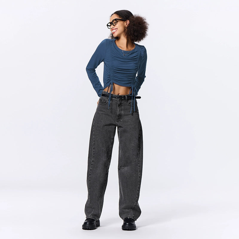 GU Retro Wide-leg Scimitar Pants