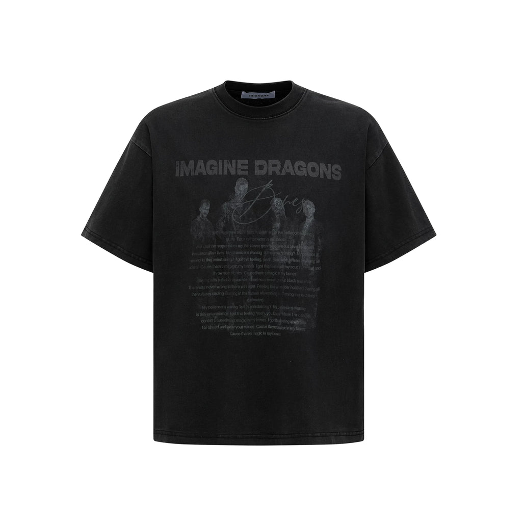 SINONOME Retro Short Version Loose Tee