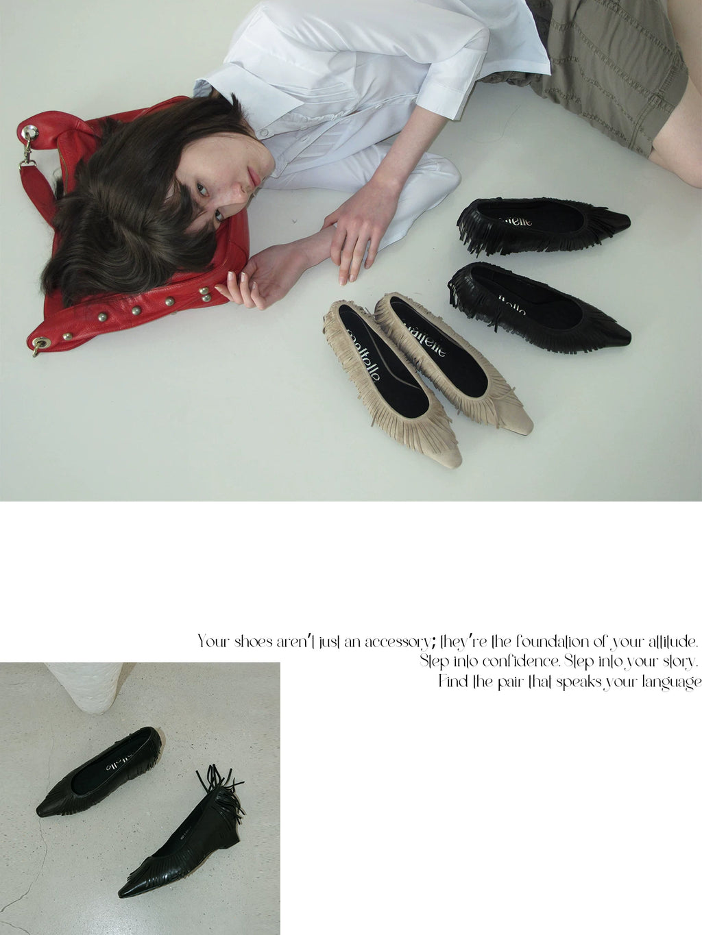 Maltelle Pointed Head Shallow Mouth One-pedal Shoes