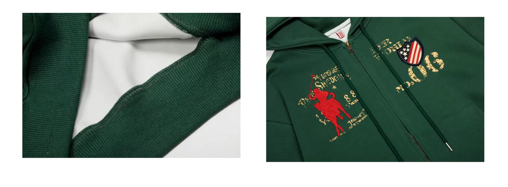 BLACKLISTS Vintage Alphabet Print Embroidered Sweater Jacket