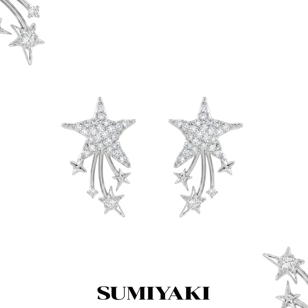 SUMIYAKI Premium Sense Flash Full Diamond Earrings