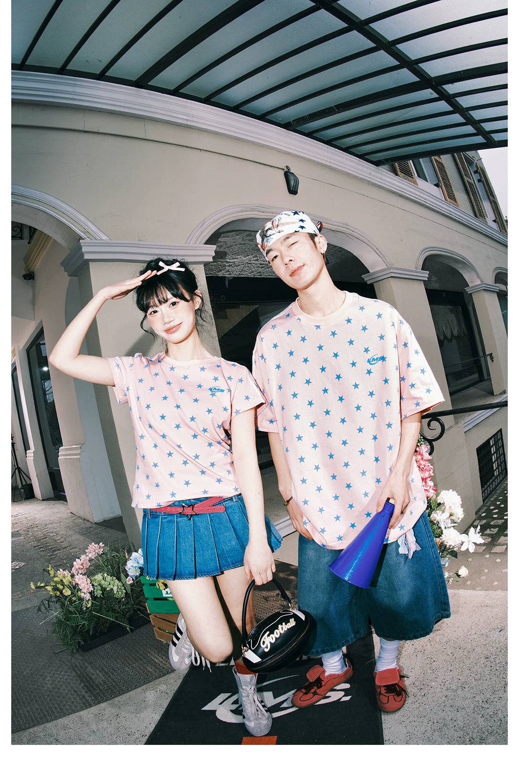 Lemanism Retro Star Striped Tee